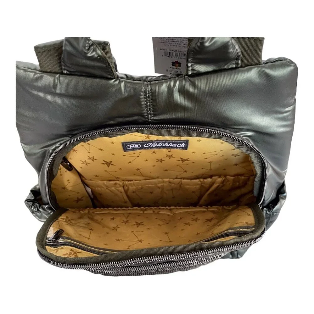 LUG Fall Box 2023 Metallic Olive Green Hatchback 3 Backpack - Picture 4 of 6